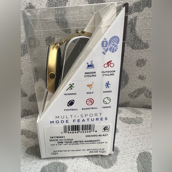 I tech fusion 2 gold with bling round face smart watch - Picture 5 of 6